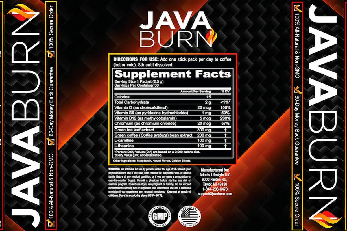 supplement-facts-Java Burn